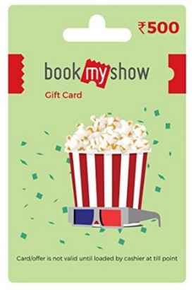 India Desire : Amazon BookMyShow Gift Card Offer : Flat 15% Off On BookMyShow Voucher 